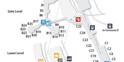 แผนที่ของลาสเวกัสนามบิน