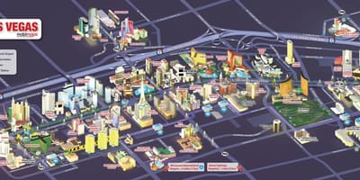 แผนที่ของลาสเวกัส blvd