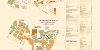 แผนที่ของ Venetian ลาสเวกัส